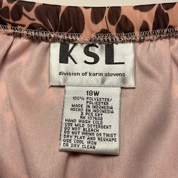 KSL Karin Stevens Ruffled Layered Floral Skirt - Picture 4 of 4